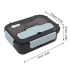 2 Compartments Lunch Box For Kid Adult Food Container Set Bento Storage Boxes