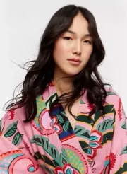 Peter Alexander Kimono Gown , NWT , L/XL, Palm Tropical Floral