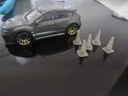 3d Printed Large Traffic Cone X5 - Hot Wheels 1/64 Diorama, Track