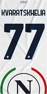 SSC NAPOLI Kvara Unisex Adult Beach Towel, White, TU