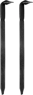 HARFINGTON 2pcs Offset Screwdriver SL6 Slotted Flat Head Right Angle 90 Degree Screw Driver Double Ended L-Type Hand Tool for Home Appliance Repair, Black