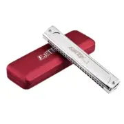 New 24Holes Professional Tremolo Harmonica Key of G Harmonica Chromatic Gift