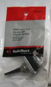 RadioShack SPDT Heavy Duty Center-Off Toggle Switch 275-0654 New And Sealed