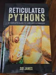 Lower Price Reticulated Python Snake Book By Sid James Not Boa, Corn, Viper.
