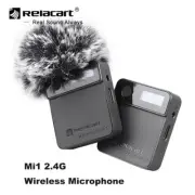 Relacart Mi1 2.4G Wireless Lavalier Microphone System Transmitter Receiver Kit