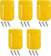 VGOL 5pcs Battery Holder Mount Tool Cover Belt Clip With Screws Compatible With Dewalt 18V 60V DCB200 DCB201 DCB202 DCB203 DCB204 DCB205