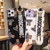 在飛比找蝦皮購物優惠-Moschino Bear 手腕字母 TPU 手機殼適用於 