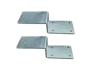Door Barricade Brackets Drop Bar Holders for 2x4 Wood | Heavy Duty Metal