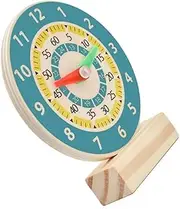 Kisangel Clock Educational Cognition Teaching Model for Develops Fine Motor Skills Recognizes Shapes Colors for Preschool Learning