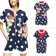 Peter Alexander Women Christmas The Grinch One-Piece PJ Pyjama Various Sizes NWT