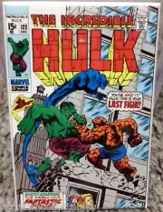 Incredible Hulk #122 Vintage Comic Book Cover 2" x 3" Refrigerator Locker MAGNET