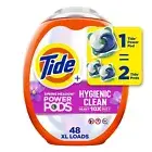 Tide Heavy Duty Hygienic Clean 10X Power PODS 48 Count Laundry Detergent Pacs