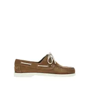 [SAXONE] SAXONE 'Skye' Nubuck leather boat shoes Man 39 39 Brown