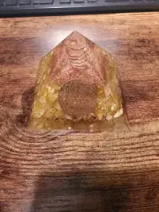 orgonite pyramid emf protection Gold Color
