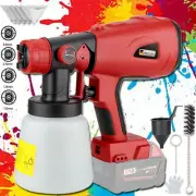Paint Sprayer 200W HVLP Spray Gun for Milwaukee 18V Battery for Walls Painting