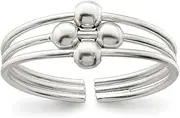 [JewelryWeb] 925 Sterling Silver Solid Polished toe ring