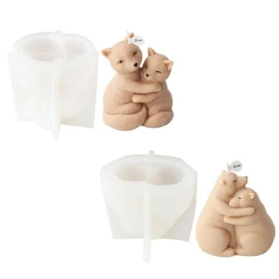 Resin Mold Bear Gypsum Ornaments Keychain Mold Home Dcoration Durable Tool