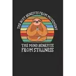 YOGA SLOTH NOTEBOOK - YOGA THERAPIST JOURNAL PLANNER: YOGI SPIRIT ORGANIZER FOR MEN WOMEN KIDS BLANK