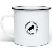Harry Potter Hufflepuff House Enamel Mug - White