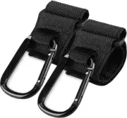 Stroller Hooks Clips for Diaper Bags, 2 Pack Mommy Durable Clips Hooks for Strol