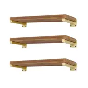 Shelf Brackets Floating 6 Pcs Gold 10 Inch Heavy Duty For Metal Wall Shelving
