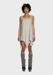 [DARKER WAVS] Replay Unisex Sharkbite Oversized Tank Top - Ecru
