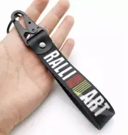 Car Keychain Key Ring Strap Lanyard Auto Accessories Ralliart Black For Toyota