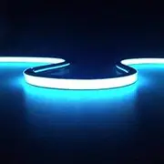 HORAVA LED Neon Strip Light Waterproof 16.4ft/5m 12V DC 600 SMD2835 LEDs Cuttable Flexible LED NEON Light for Indoors Outdoors Decor (Power Adapter not Included) (Blue)