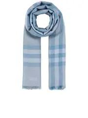 Burberry Metallic Lightweight Wool Scarf
