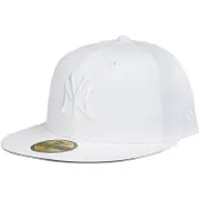 New Era 59Fifty Fitted Cap - MLB New York Yankees White 7 1/2 - (59,6cm)