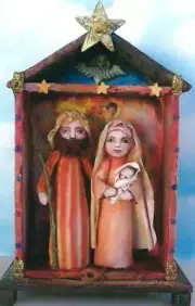 Cloth Folk Art Doll Pattern "Nativity" By Susan Barmore