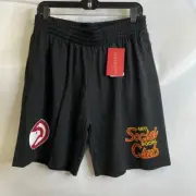 MITCHELL & NESS x ASSC NBA Atlanta Hawks Shorts Men's Size S Black