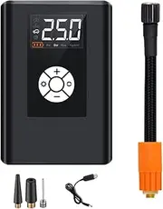 120W 40L/min 2.5 Inch Digital Display Screen Cordl Car Pump Car ycle Tire Pump Portable Multifunctional Cordl Electric Pump Inflation Lighting Pressure Measureme Automatic