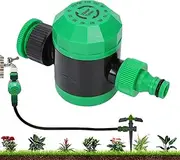 Outlet Sprinkler Timer - Automatic Irrigation Controller | Mechanical Timer Garden Irrigation | Automatic Watering Device Sprinkler Controller for Patio Lawn Yard Pool Drip Plants Vacation Outdoor
