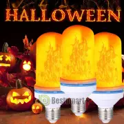 Led Flame Light Bulb, 1-3 Pack E27 Flickering Light Bulbs 4 Modes, Halloween