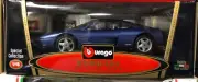 FERRARI 348 tb COUPE BLUE METALLIC 1:18 by BURAGO 3039 RARE OLD MODEL NEW IN BOX