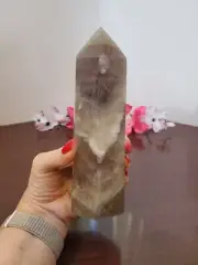7 1/4" Natural Rainbow Fluorite Crystal Tower (R2F)