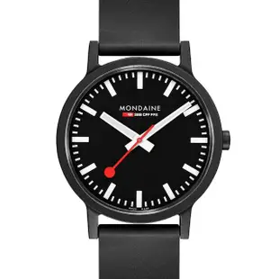 【MONDAINE 瑞士國鐵】essence系列腕錶 瑞士錶(黑41mm)