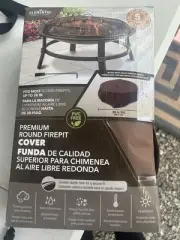 Round Firepit Cover 38”x18” heavyweight All Weather UV Resistant