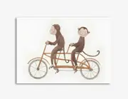 [Namly Design] Monkey Duo Tandem Poster