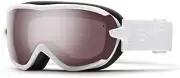 Smith Optics Women's Virtue Ski Snowboard Goggle, White Eclipse, Ignitor Miror