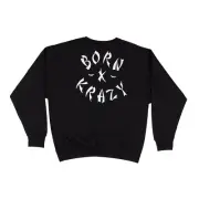 BORN X RAISED YG KRAZY WESTSIDE ROCKER CREWNECK BLACK 3XL TATTOOS LA CALI BAPE