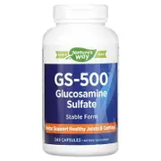 Nature's Way, GS-500 Glucosamine Sulfate, 240 Capsules (0.5 g per Capsule)