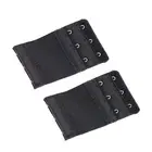 Bra Extender 3 Hook Elastic Extension Strap Plus Size Clip On Maternity Black 2X