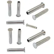 10 PC Hand-Crimp Swage Stemball Stainless for WOOD POST 3/16" Cable Railing