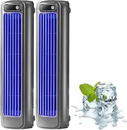 Migilife Cooling Ace, Sherum Cooling Ace Portable Air Conditioner, 3-Speed Cordless Bladeless Fan, Wall-Mountable & Ultra-Quiet, 12H Runtime for Home Office/Bedroom (2PCS Blue)