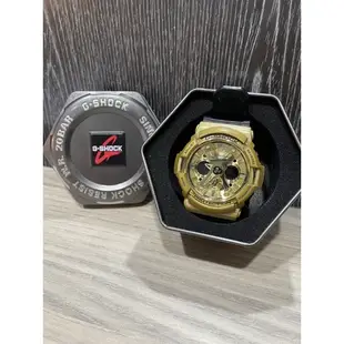 Casio G-shock 卡西歐 黑金 手錶 電子錶 三眼帶日期 GA-200GD-9B2DR 便宜出售