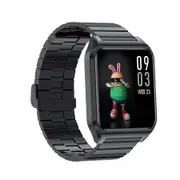 2022 NEW Watch Smart Heart Rate Sleep Monitor bluetooth call temperature detection Col.Black Steel Wristband