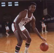 Portrait of Milwaukee Bucks Oscar Robertson during practice Milwau- Old Photo