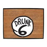 Alcohol Drunk 6 - Funny Novelty Doormat Man Cave Floor mat